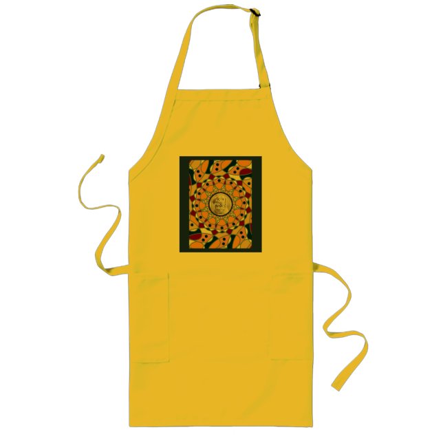 Personalised Photo Mandala Design Baby Shirt Long Apron (Front)