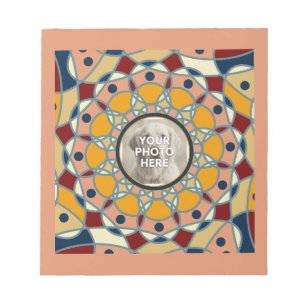 Personalised Photo Mandala Design Baby Shirt Notepad