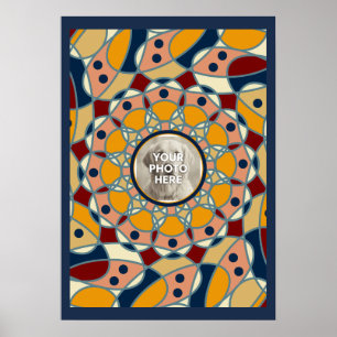 Personalised Photo Mandala Design Baby Shirt Poster