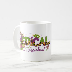 Personalised Photo Medical Assistant - Mardi Gras Coffee Mug