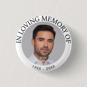 Personalised Photo Memorial 3 Cm Round Badge