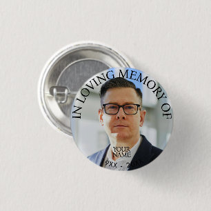 Personalised Photo Memorial 3 Cm Round Badge