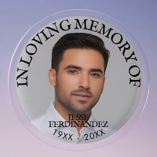 Personalised Photo Memorial 3 Cm Round Badge