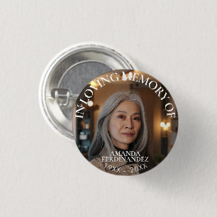 Personalised Photo Memorial 3 Cm Round Badge
