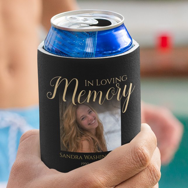 Personalised Photo Memorial Can Cooler (Creator Uploaded)