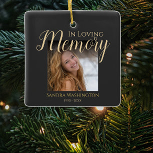 Personalised Photo Memorial Ceramic Ornament