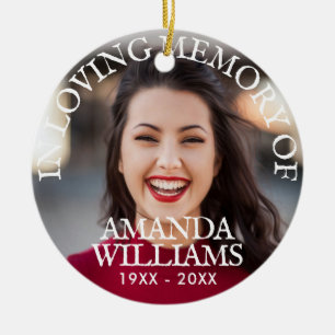Personalised Photo Memorial Ceramic Tree Decoration