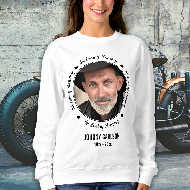 Personalised Photo Memorial In Loving Memory Sweatshirt (Creator Uploaded)