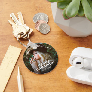 Personalised Photo Memorial Key Ring