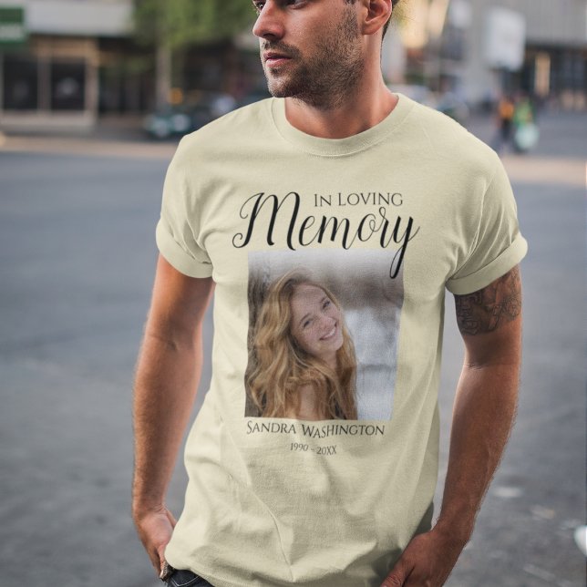 Personalised Photo Memorial T-Shirt (Creator Uploaded)