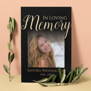 Personalised Photo Memorial Thank You Card