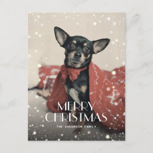 Personalised Photo Merry Christmas Holiday Postcard