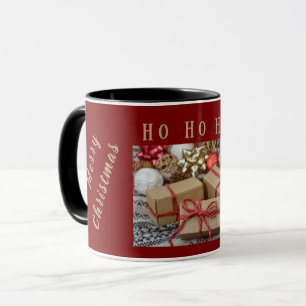 Personalised Photo Merry Christmas & Joy Coffee Mu Mug