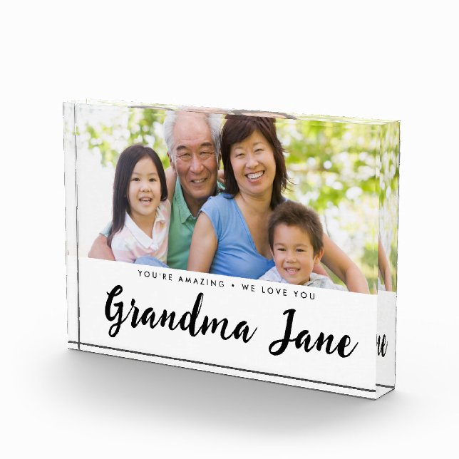 Personalised Photo Message Grandma Name (Right)