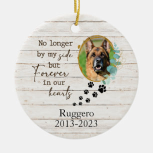 Personalised Photo & Message Pet Memorial Ceramic Tree Decoration