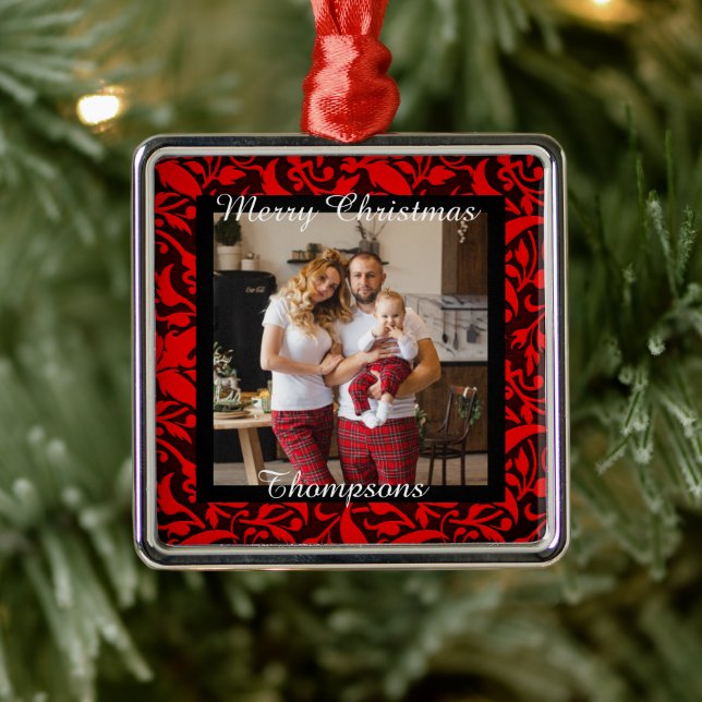 Personalised photo metal ornament (Tree)