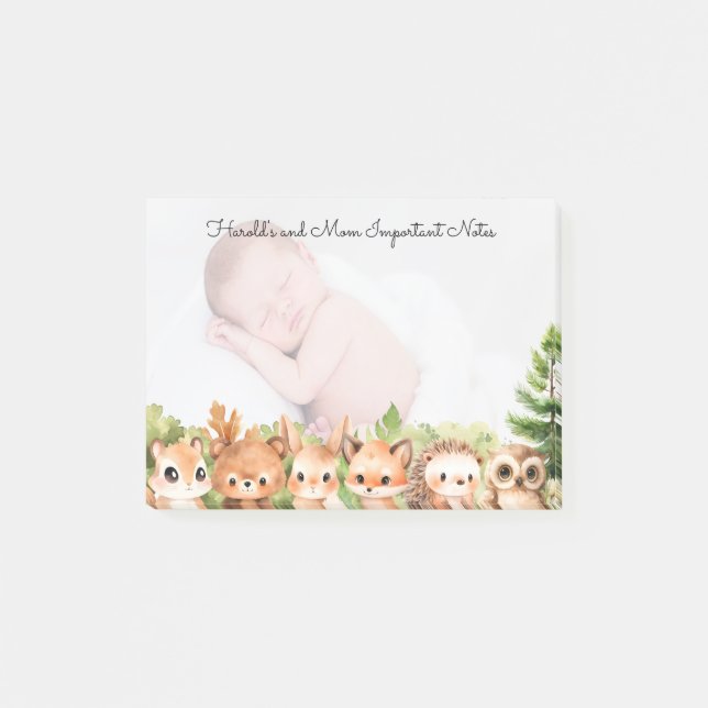 Personalised Photo Modern Post-it Notes (Front)