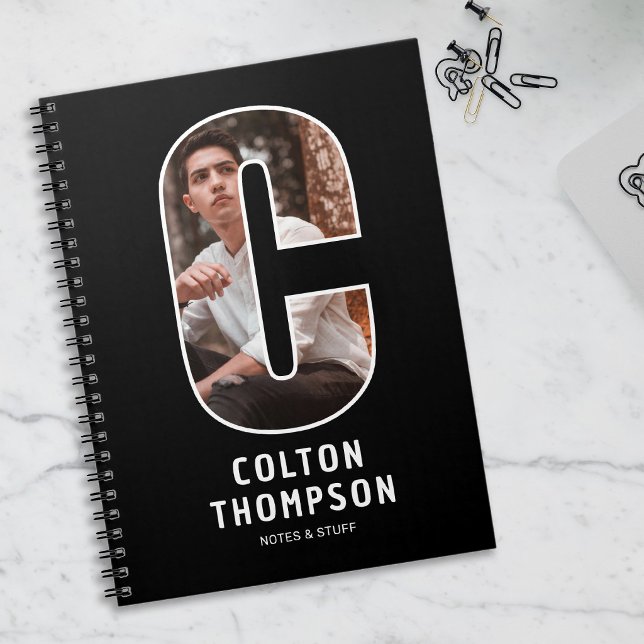 Personalised Photo Monogram Notebook (Creator Uploaded)