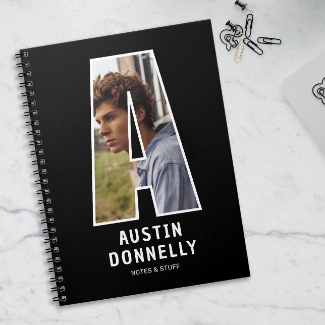 Personalised Photo Monogram Notebook (Creator Uploaded)