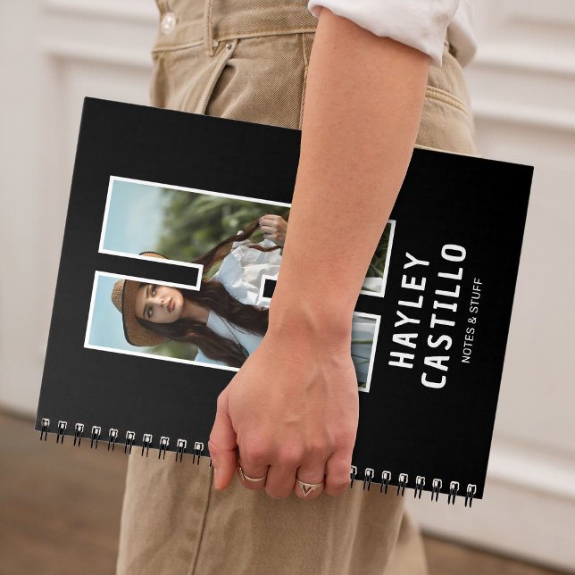 Personalised Photo Monogram Notebook (Creator Uploaded)
