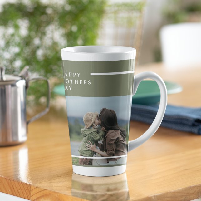 Personalised Photo Mothers Day Gift Latte Mug (Creator Uploaded)