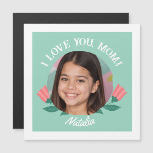 Personalised Photo Name Mother's Day I Love You  Magnetic Invitation