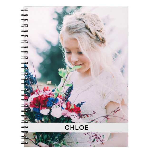 Personalised Photo & Name Notebook (Front)