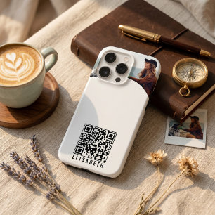 Personalised Photo, Name & QR Code Phone Case