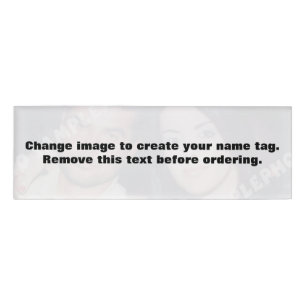 Personalised photo name tag. Make your own! Name Tag