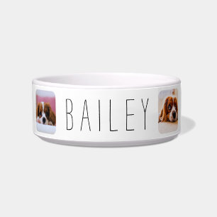 Personalised Photo Name Template Simple Pet Bowl