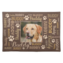 Personalised Photo Names | Brown Dog