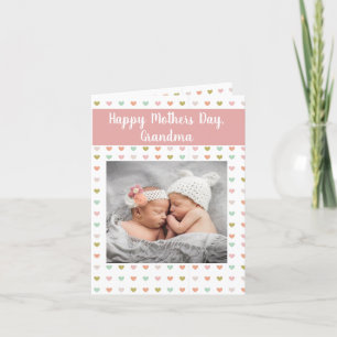 Personalised Photo New Grandma Holiday Card