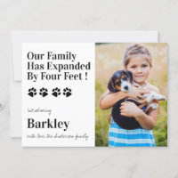 Personalised Photo New Pet Dog Puppy Shower