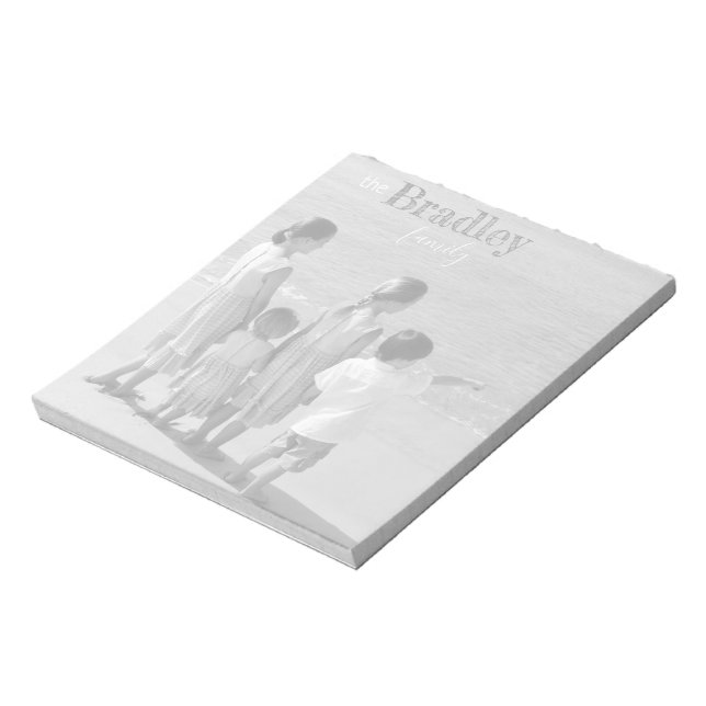 Personalised Photo Notepad 5.5" x 6" Family Photo2 (Rotated)