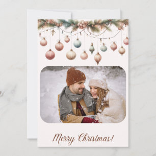 Personalised Photo Ornaments Christmas Card