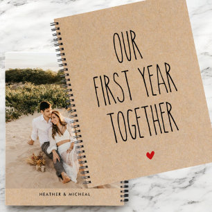 Personalised Photo Our First Year Together Journal