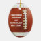 Personalised Photo Oval Football Sports Ornament
