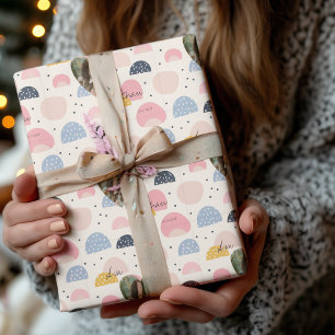 Personalised Photo Pastel Pattern Wrapping Paper