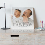 Personalised Photo Pawpaw Plaque<br><div class="desc">Modern personalised photo plaque ideal for fathers day, birthdays, christmas and more. A gift any grandfather would love! The keepsake features I love you, over your favourite photograph, personalised with the template text 'PAWPAW' and a personal message. Font styles can be changed by clicking on the customise further link after...</div>