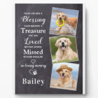 Personalised Photo Pet Loss Gift Dog Memorial  Pla