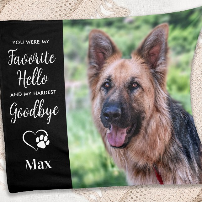 Personalised Photo Pet Memorial Fleece Blanket (Creator Uploaded)