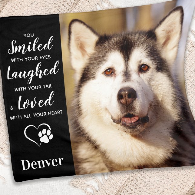 Personalised Photo Pet Memorial Fleece Blanket (Creator Uploaded)
