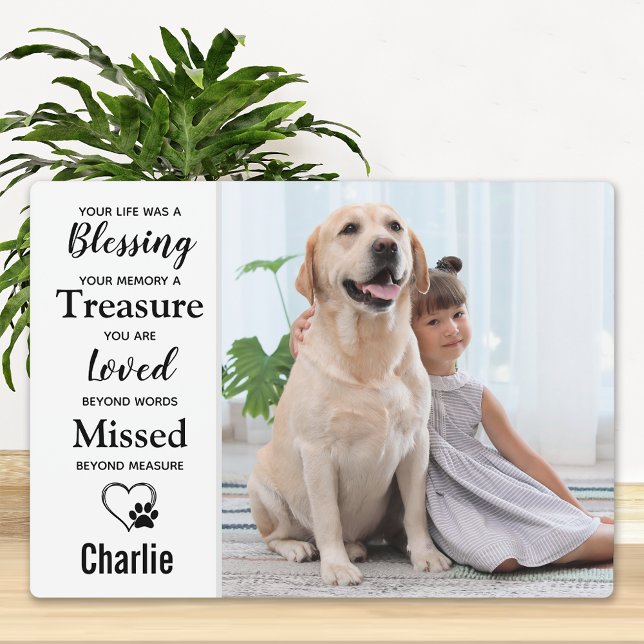Personalised Photo Pet Memorial Plaque (Creator Uploaded)