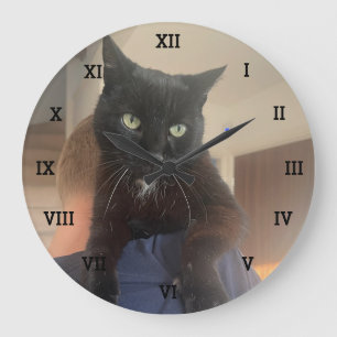 Personalised Photo Pets Family Create your own Large Clock