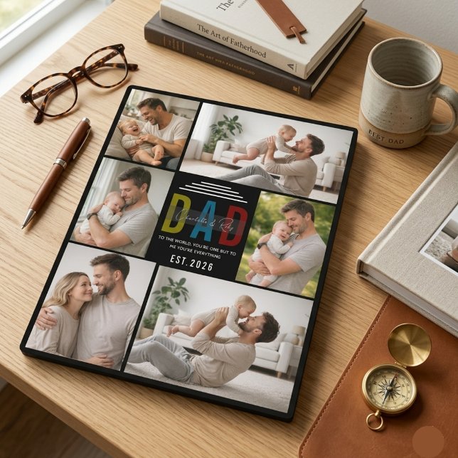 Personalised Photo Plaque | Our First Father’s Day (Best Dad Ever Personalized | Custom Father’s Plaque)