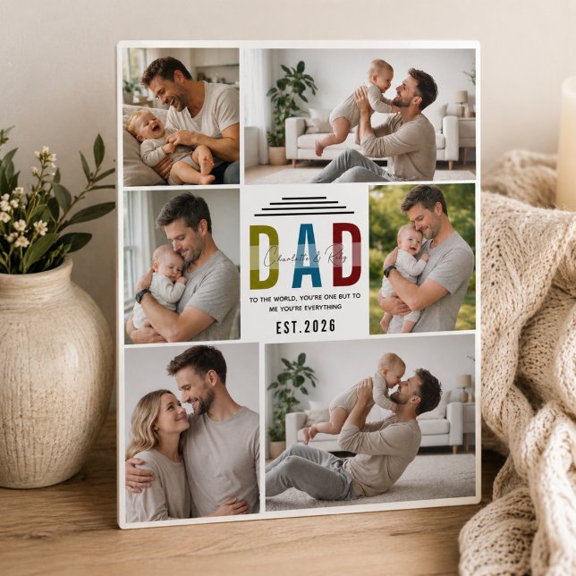 Personalised Photo Plaque | Our First Father’s Day (Personalized Photo Plaque | Our First Father’s Day)