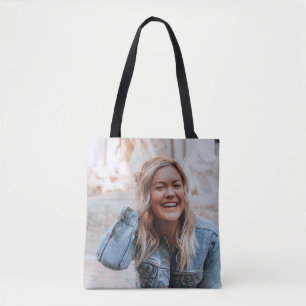Personalised Photo Plaque Tote Bag