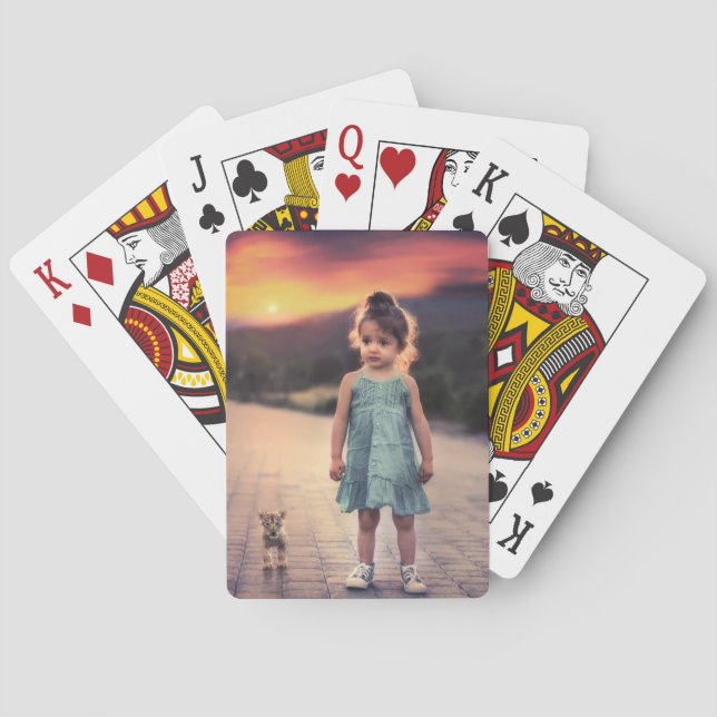Personalised Photo Poker Cards - Custom Face Card  (Back)