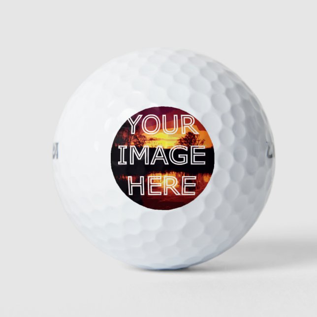 Personalised Photo Printed Golf Balls (Front)