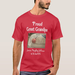Personalised Photo Proud Grandpa Photo T-Shirt